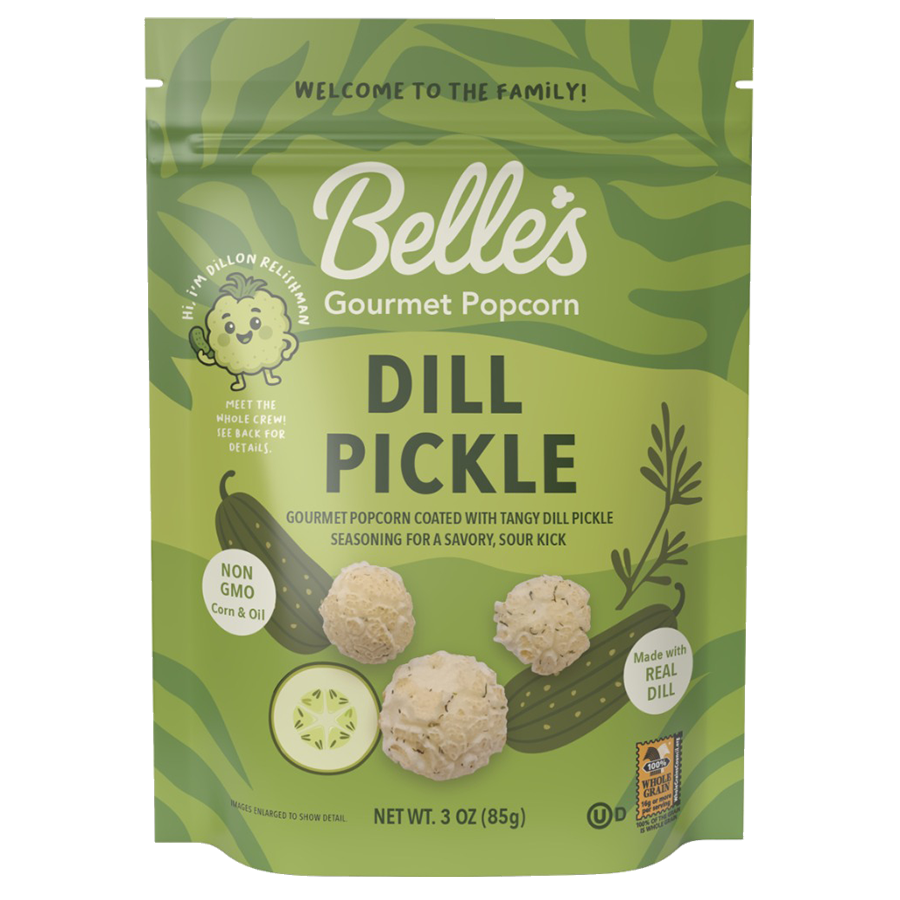 Belle's Gourmet Dill Pickle Popcorn