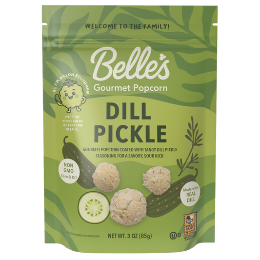 Belle's Gourmet Dill Pickle Popcorn